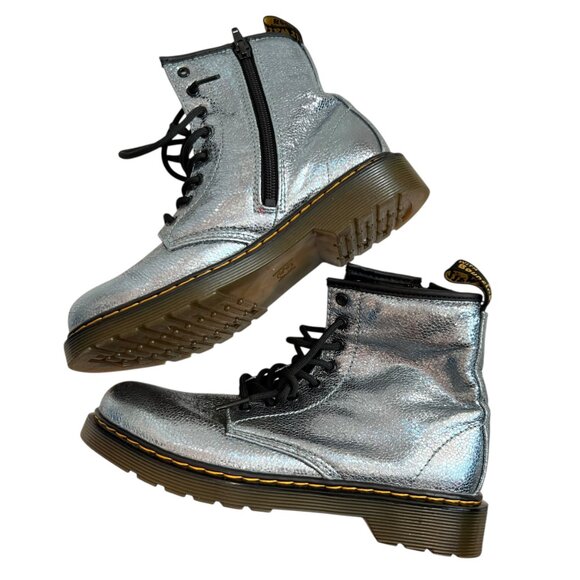 Dr Martens boots juniors crinkle metallic - Picture 6 of 9